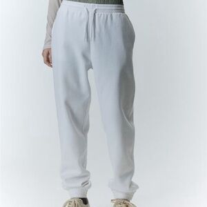 H&M White Sweatpant Joggers women’s small